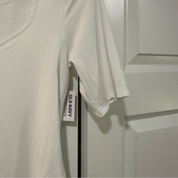 NWT Old Navy White Sweetheart Short Sleeve Bodysuit - Picture 4 of 4